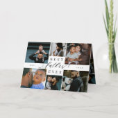 Bester Vater je | Vatertag 6 FotoCollage Karte (Vorderseite)