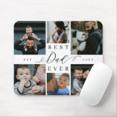 Bester Vater je | Vatertag 6 FotoCollage Mousepad (Mit Mouse)