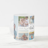 Bester Vater je | Vatertag 8 FotoCollage Mattglastasse (Vorderseite Links)