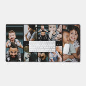 Bester Vater je | Vatertag 8 FotoCollage Schreibtischunterlage (Tastatur & Maus)
