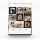 Bester Vater je Vatertag 9 Foto Collage Grid (Vorderseite)