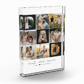 Bester Vater je Vatertag 9 Foto Collage Grid (Links)