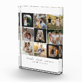 Bester Vater je Vatertag 9 Foto Collage Grid (Rechts)