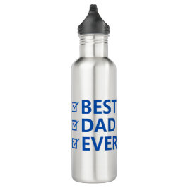 Bester Vater je Vatertag Edelstahlflasche