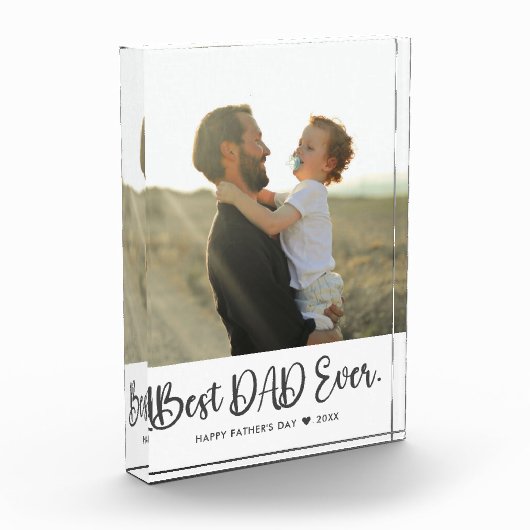 Bester Vater je Vatertag Einfaches Foto (Links)