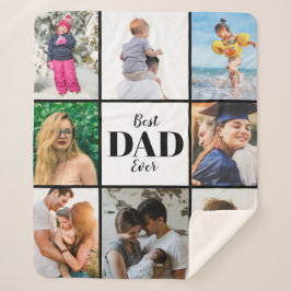 Bester Vater je Vatertag Familie Foto Sherpadecke