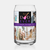 Bester Vater je Vatertag Familienfoto Collage Dosenglas (Vorderseite)