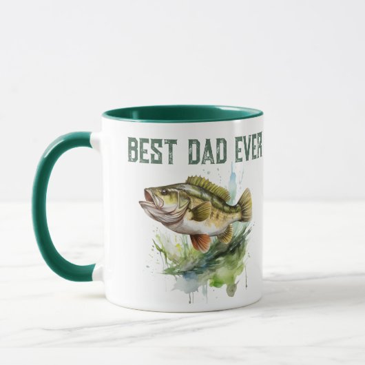 Bester Vater je Vatertag Fisch Tasse (Links)