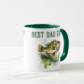 Bester Vater je Vatertag Fisch Tasse (VorderseiteRechts)