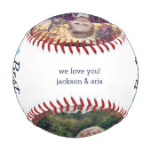 Bester Vater je | Vatertag-Foto Baseball (Rückseite)