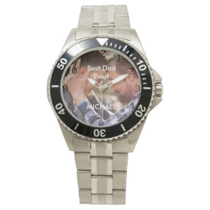 Bester Vater je Vatertag Foto beobachten Armbanduhr