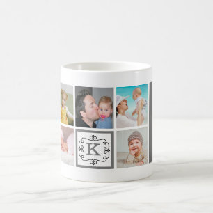 Bester Vater je Vatertag Foto Collage Monogramm Kaffeetasse