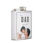 Bester Vater je Vatertag Foto Flachmann (Rechts)