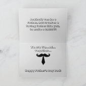 Bester Vater je Vatertag Foto Karte (Innenseite)