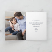 Bester Vater je | Vatertag-Foto Karte (Innenseite)