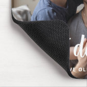 Bester Vater je Vatertag Foto Mousepad (Ecke)