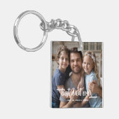 Bester Vater je Vatertag Foto Schlüsselanhänger (Vorderseite links)