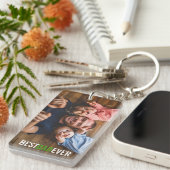 Bester Vater je Vatertag Foto Schlüsselanhänger (Vorderseite rechts)