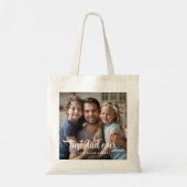 Bester Vater je Vatertag Foto Tragetasche (Rückseite)