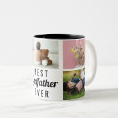 Bester Vater je - Vatertag Foto Zweifarbige Tasse (VorderseiteRechts)
