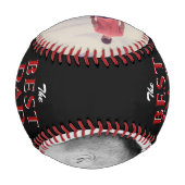 Bester Vater je Vatertag FotoCollage Baseball (Rückseite)