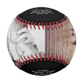 Bester Vater je Vatertag FotoCollage Baseball (Vorderseite)