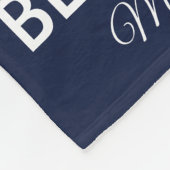 Bester Vater je Vatertag FotoCollage Fleecedecke (Ecke)