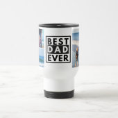 Bester Vater je Vatertag FotoCollage Reisebecher (Mittel)