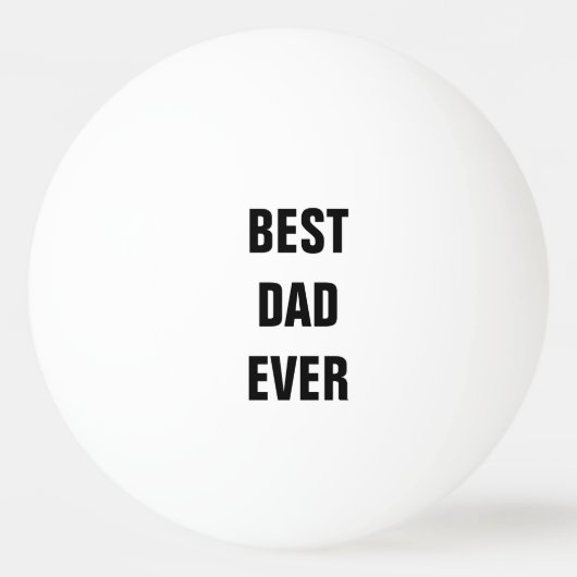 Bester Vater je Vatertag Geburtstag maßgeschneider Tischtennisball (Vorderseite)