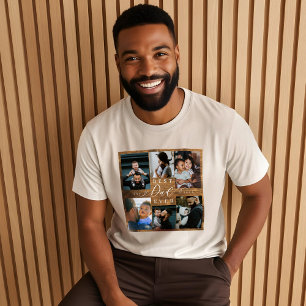 Bester Vater je Vatertag Geschenk Foto Holz Tri-Blend Shirt