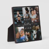 Bester Vater je Vatertag Geschenk Foto Woodgrain Fotoplatte (Vorderseite)