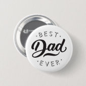 Bester Vater je Vatertag Geschenk Glückwunsch Vate Button (Vorne & Hinten)