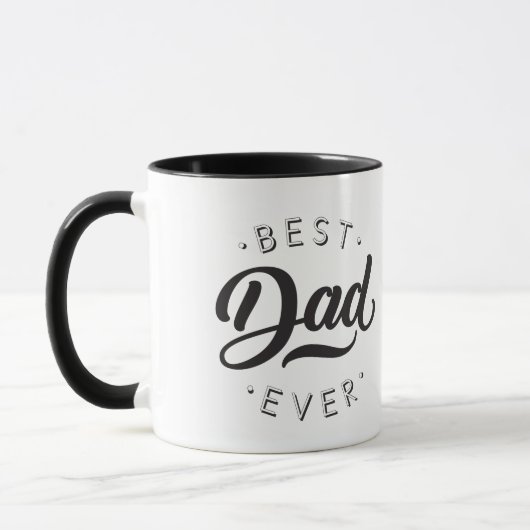 Bester Vater je Vatertag Geschenk Glückwunsch Vate Tasse (Links)