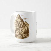 Bester Vater je Vatertag Geschenk Kaffeetasse (Vorderseite Links)