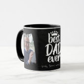 Bester Vater je Vatertag Geschenk Schwarzen Kaffee Tasse (Vorderseite Links)