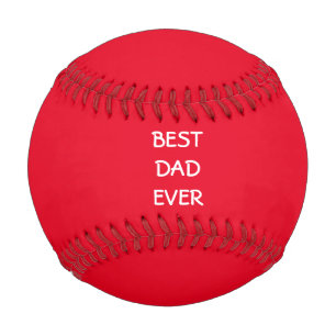 Bester Vater je Vatertag Geschenke Red White Custo Baseball