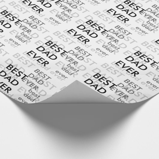Bester Vater je Vatertag Geschenkpapier (Ecke)