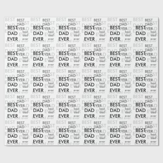 Bester Vater je Vatertag Geschenkpapier (Flach)