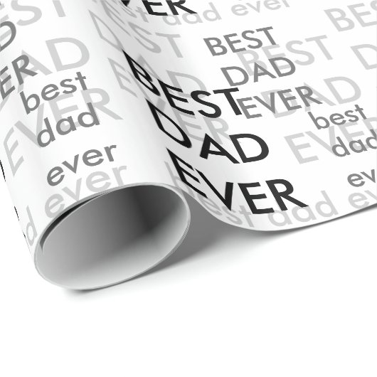 Bester Vater je Vatertag Geschenkpapier (Rolleneckpunkt)