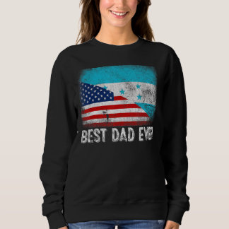 Bester Vater je Vatertag Honduras US-Flagge Sweatshirt