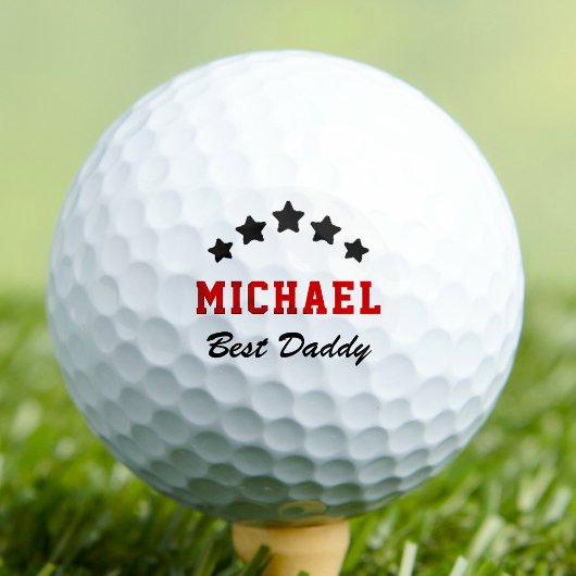 Bester Vater je Vatertag Individuelle Name Golfball