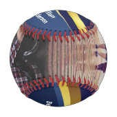 Bester Vater je, Vatertag individuelles Foto Baseball (Vorderseite)