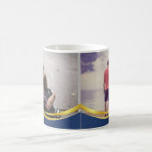 Bester Vater je, Vatertag individuelles Foto Kaffeetasse (Mittel)