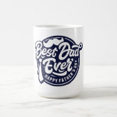 Bester Vater je Vatertag Kaffee Tasse (Mittel)