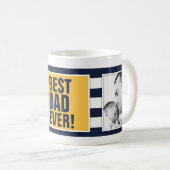 Bester Vater je! -Vatertag Kaffeetasse (VorderseiteRechts)