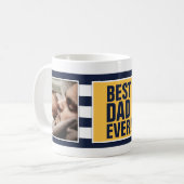 Bester Vater je! -Vatertag Kaffeetasse (Vorderseite Links)