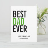 Bester Vater je Vatertag Karte (Stehend Vorderseite)