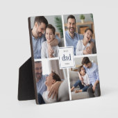 Bester Vater je Vatertag Kinder FotoCollage Fotoplatte (Vorderseite)