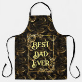 Bester Vater je Vatertag Moderne Goldkalligraphie Schürze (Vorderseite)