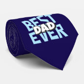 Bester Vater je | Vatertag Necktie Krawatte (Gerollt)